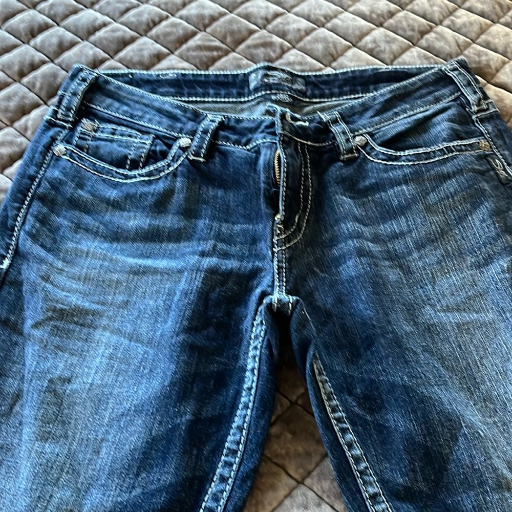 Silver bootcut jeans